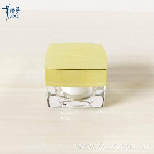 5g Silver Square Acrylic Jar for Eye Cream
